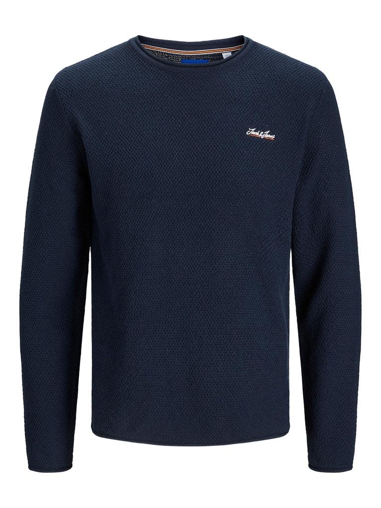 Jack & Jones Herren Pullover JORPAUL TONS KNIT CREW NECK DETAIL SN