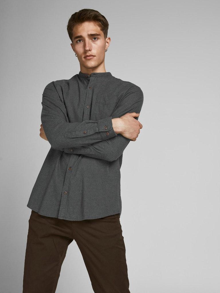 Jack & Jones Herren Hemd JJEBAND HEATHER  SHIRT L/S STS