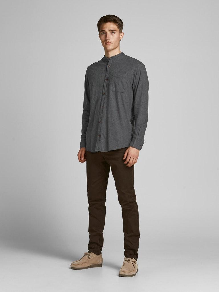 Jack & Jones Herren Hemd JJEBAND HEATHER  SHIRT L/S STS