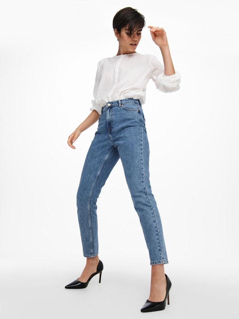 ONLY Damen Jeans ONLJAGGER HIGH MOM ANKLE DNM NOOS