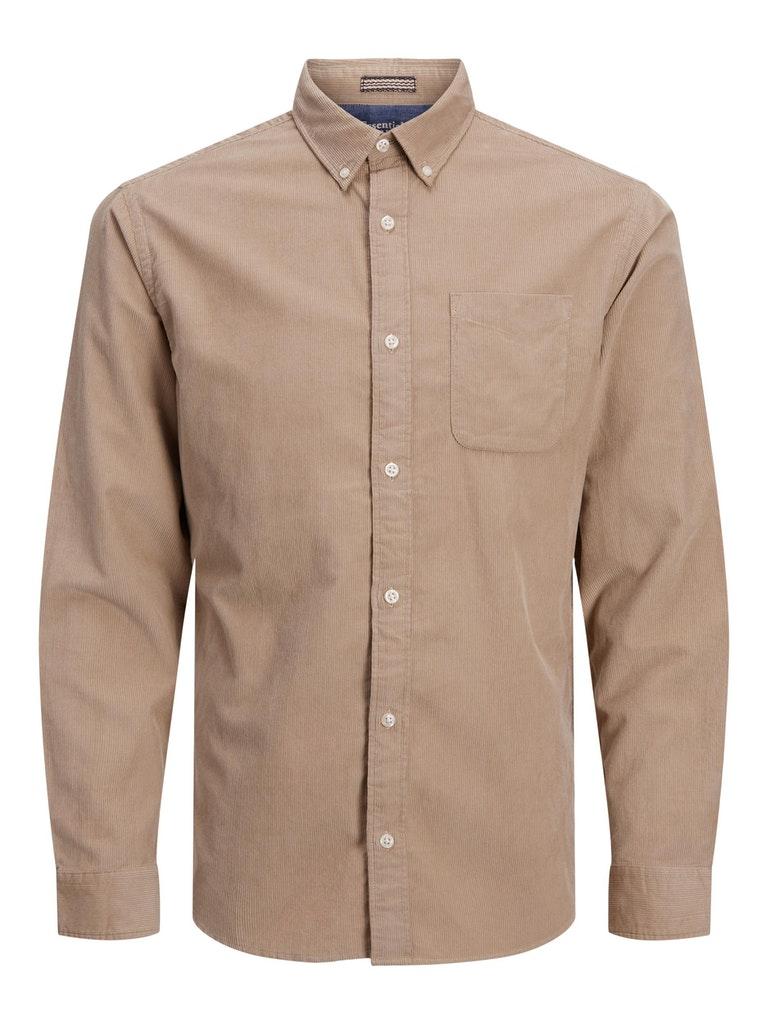 Jack & Jones Herren Hemd JJECLASSIC CORDUROY SHIRT L/S SN