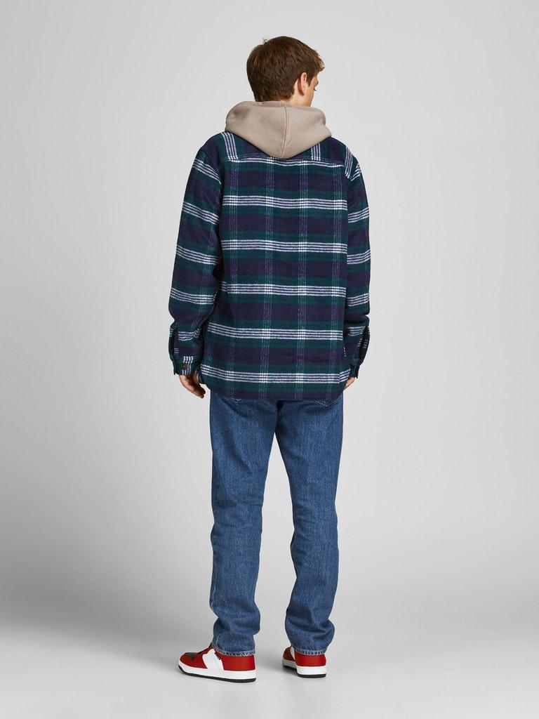 Jack & Jones Herren Hemd JOROLLIE CHECK OVERSHIRT LS SN
