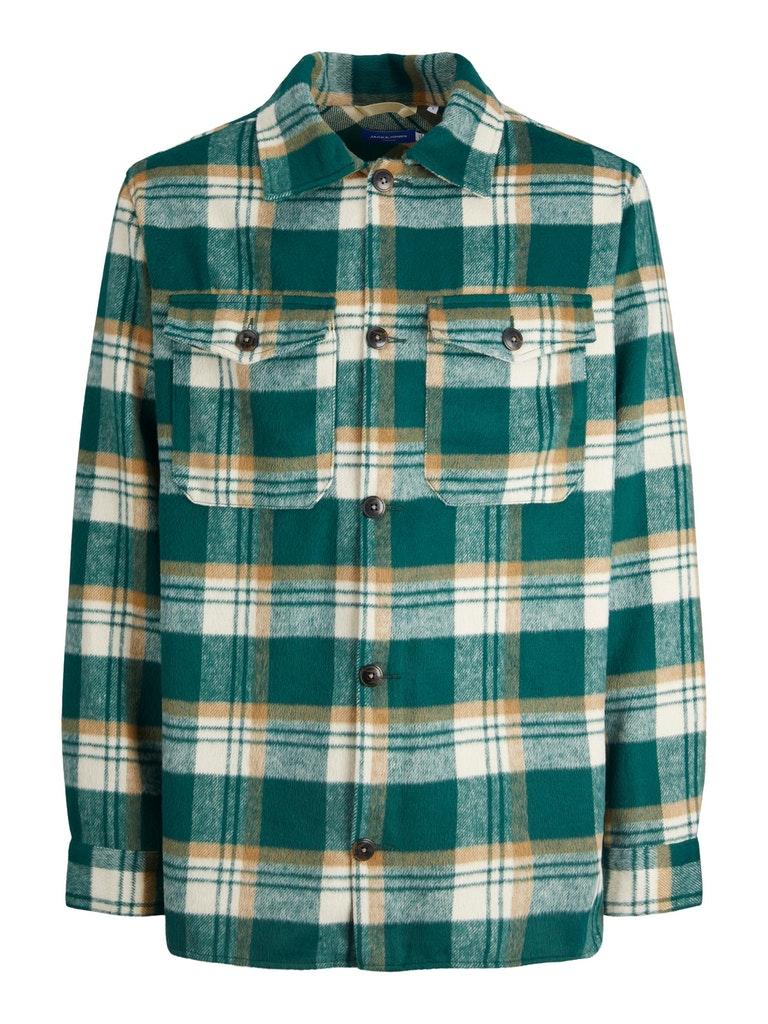 Jack & Jones Herren Hemd JOROLLIE CHECK OVERSHIRT LS SN