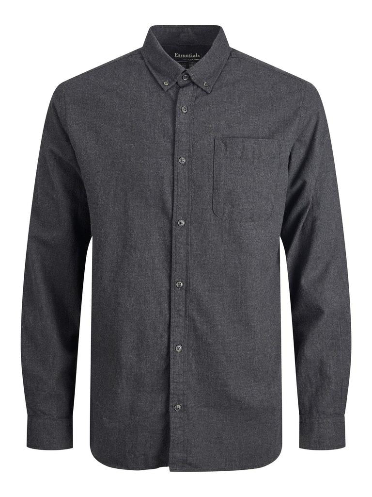 Jack & Jones Herren Hemd JJECLASSIC MELANGE SHIRT L/S AU22 SN