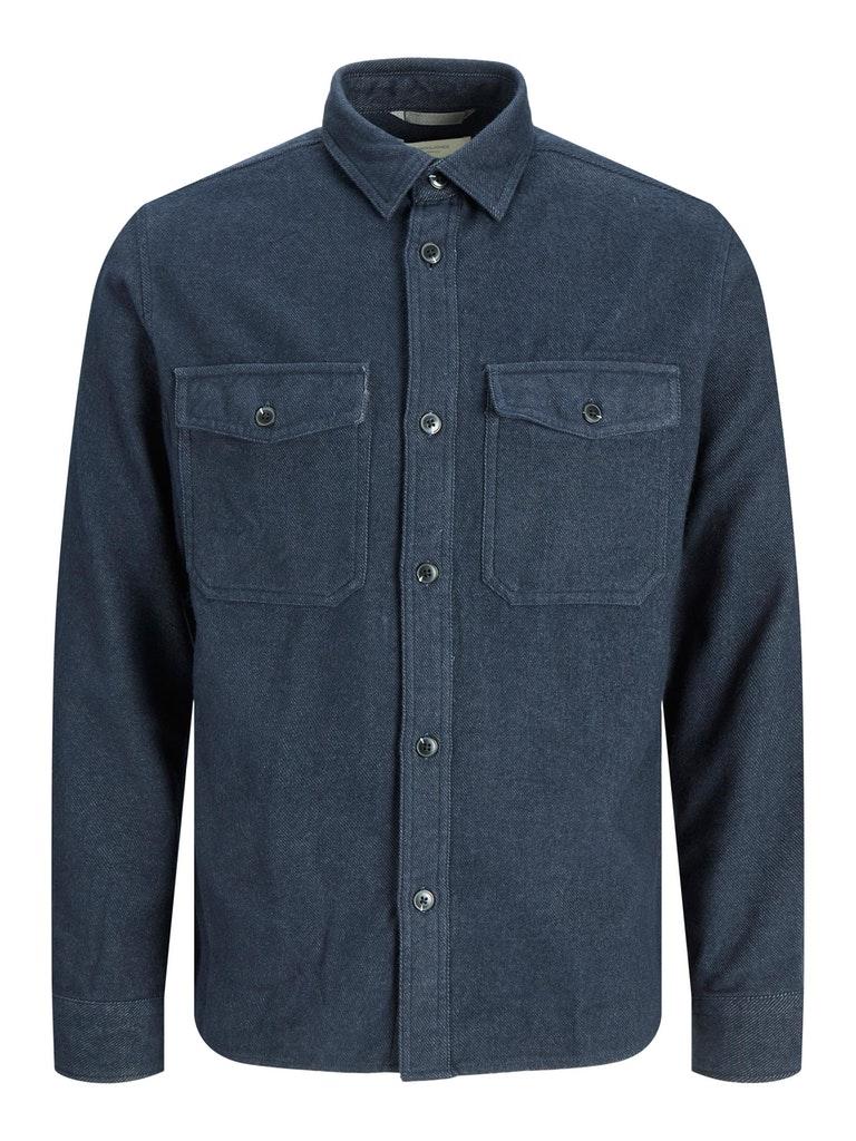 Jack & Jones Herren hemd JPRMARK TWILL OVERSHIRT L/S SN