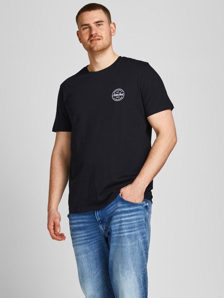 Jack & Jones Herren T-Shirt JJESHARK TEE SS CREW NECK NOOS PLS