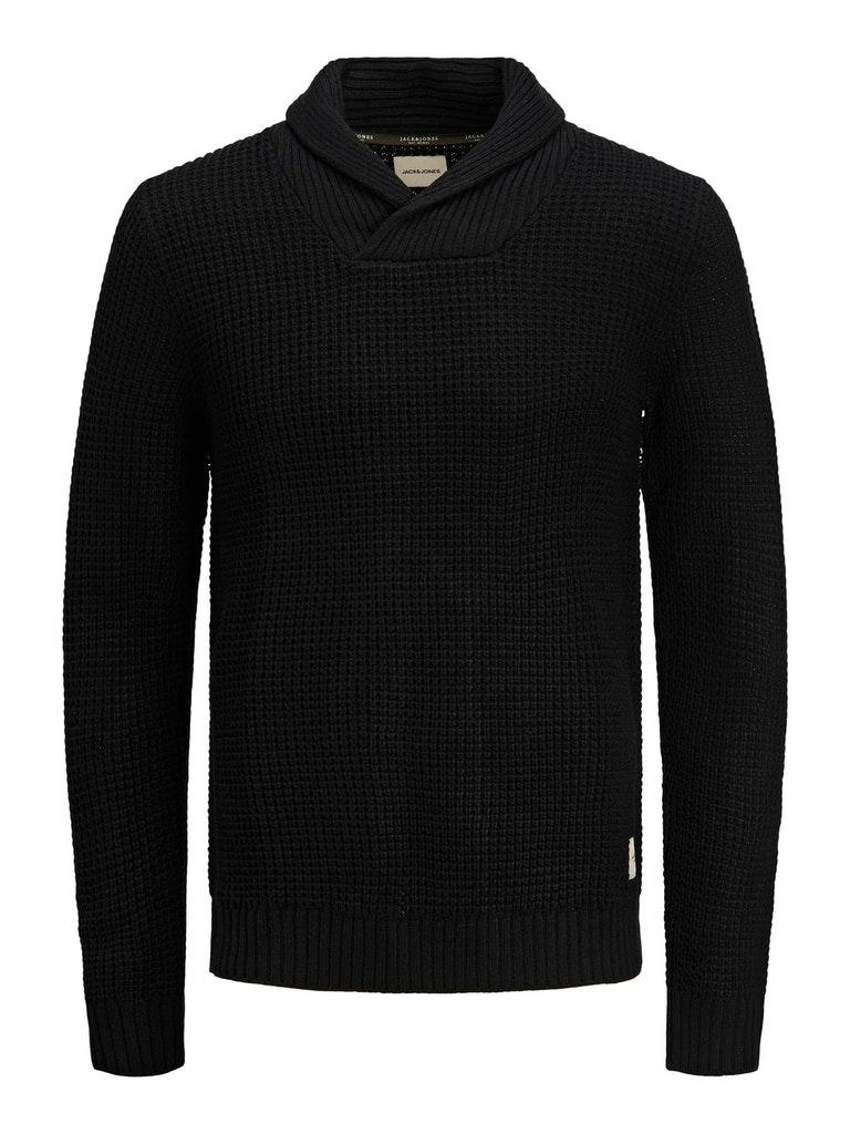 Jack & Jones Herren Pullover JJENICK KNIT SHAWL NECK NOOS