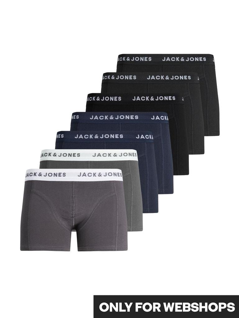Jack & Jones Herren Boxershorts JACKRIS TRUNKS 7 PACK LN