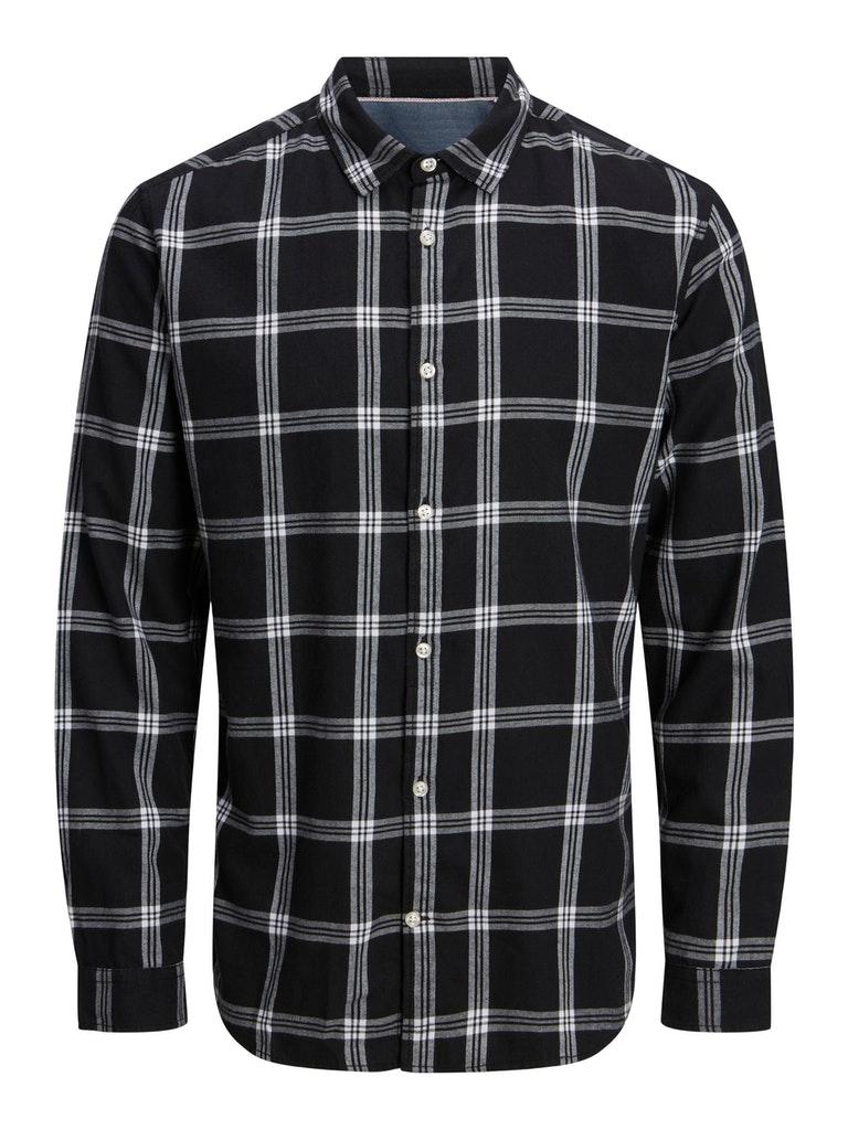 Jack & Jones Herren Hemd JJEGINGHAM TWILL SHIRT L/S NOOS