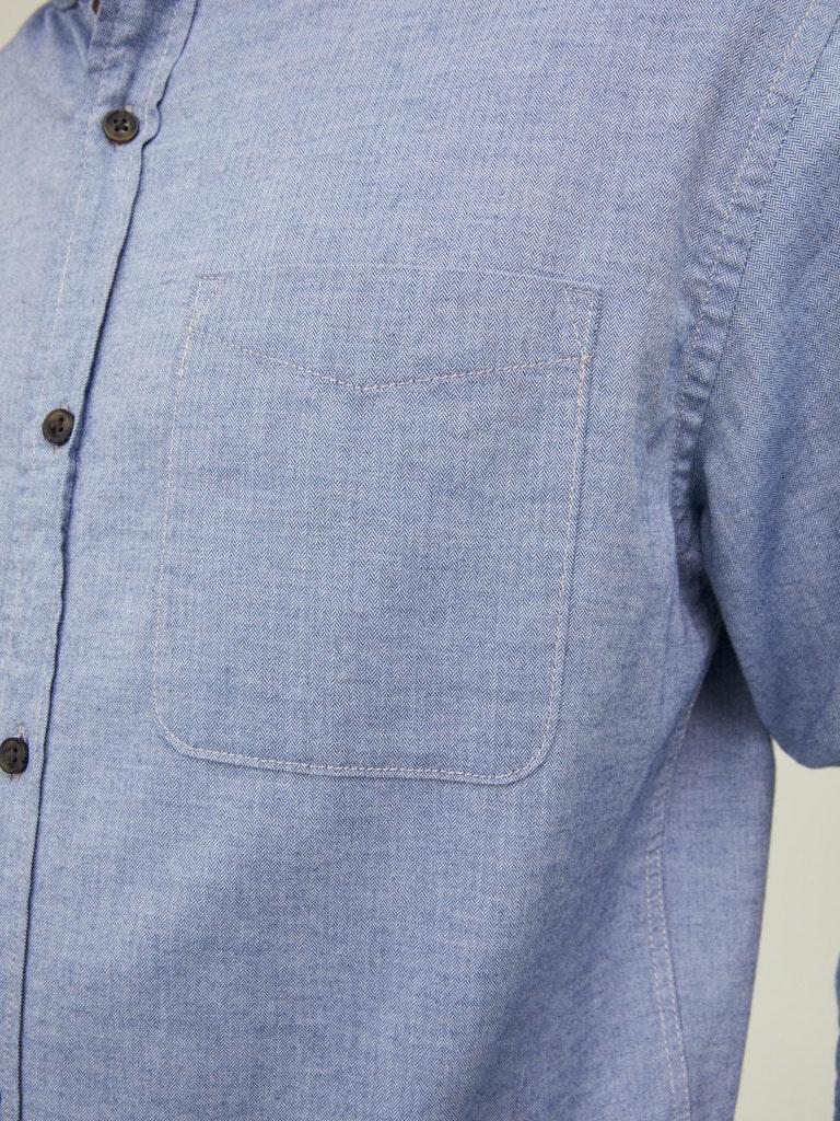 Jack & Jones Herren Hemd JJEBAND MELANGE SHIRT L/S AU22 SN