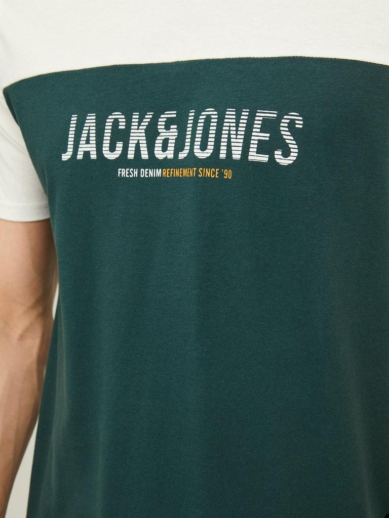 Jack & Jones Herren T-Shirt JJEDAN BLOCKING TEE SS O-NECK NOOS