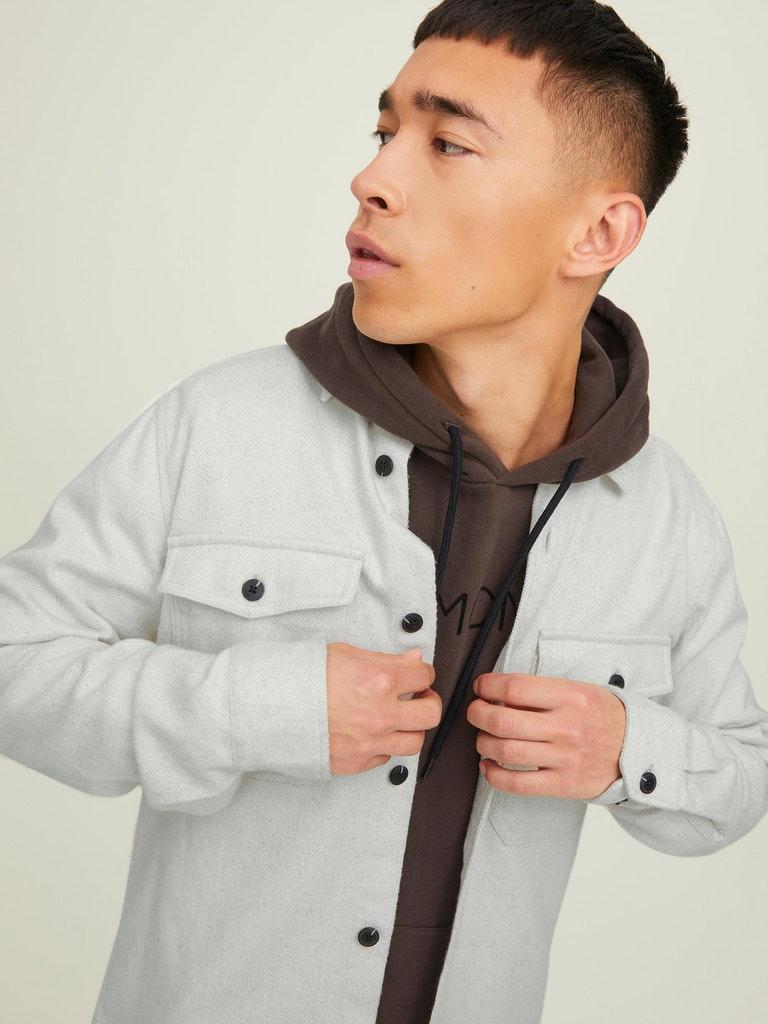 Jack & Jones Herren hemd JPRMARK TWILL OVERSHIRT L/S SN