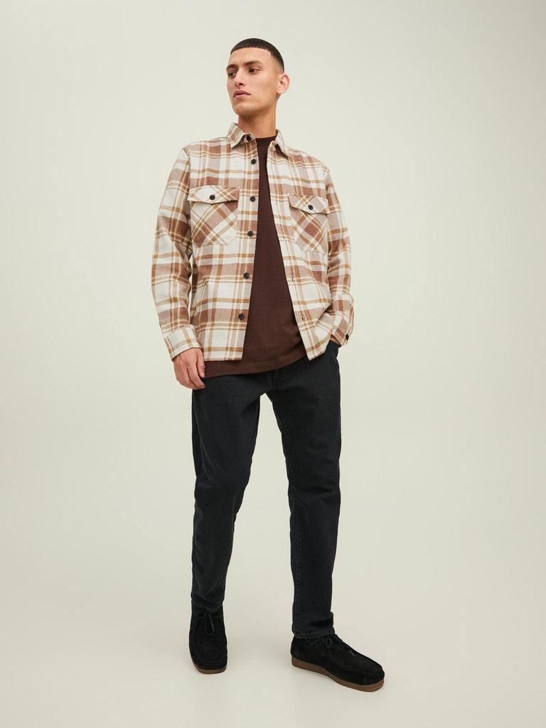 Jack & Jones Herren hemd JPRMARK TWILL OVERSHIRT L/S SN