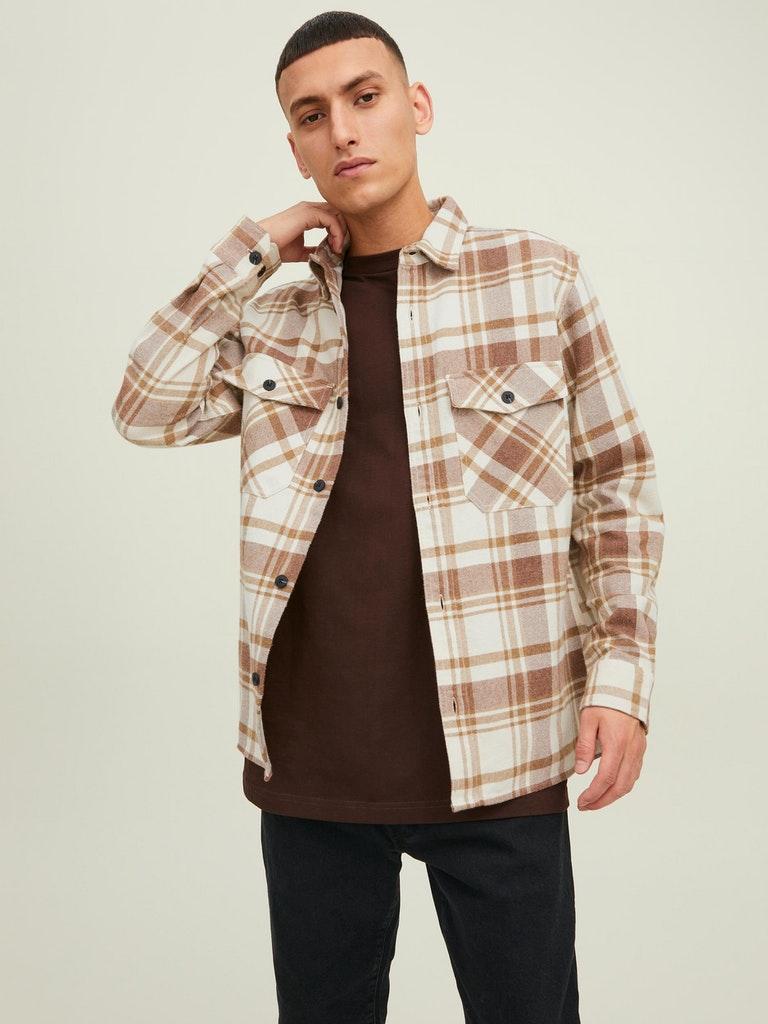 Jack & Jones Herren hemd JPRMARK TWILL OVERSHIRT L/S SN