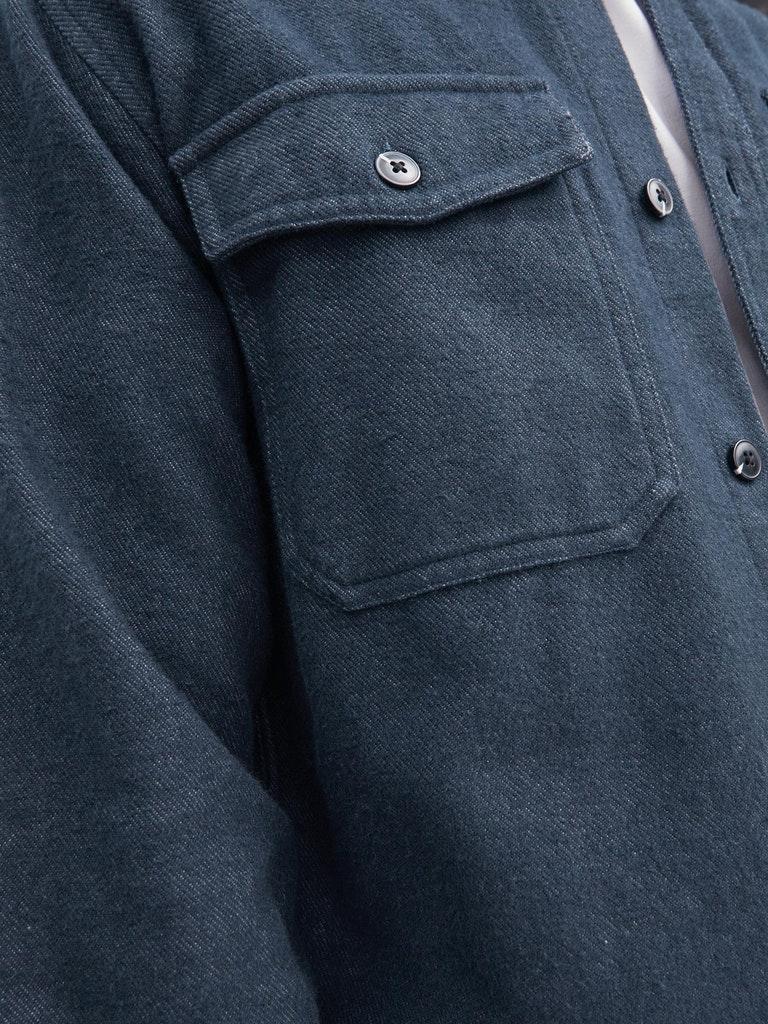 Jack & Jones Herren hemd JPRMARK TWILL OVERSHIRT L/S SN