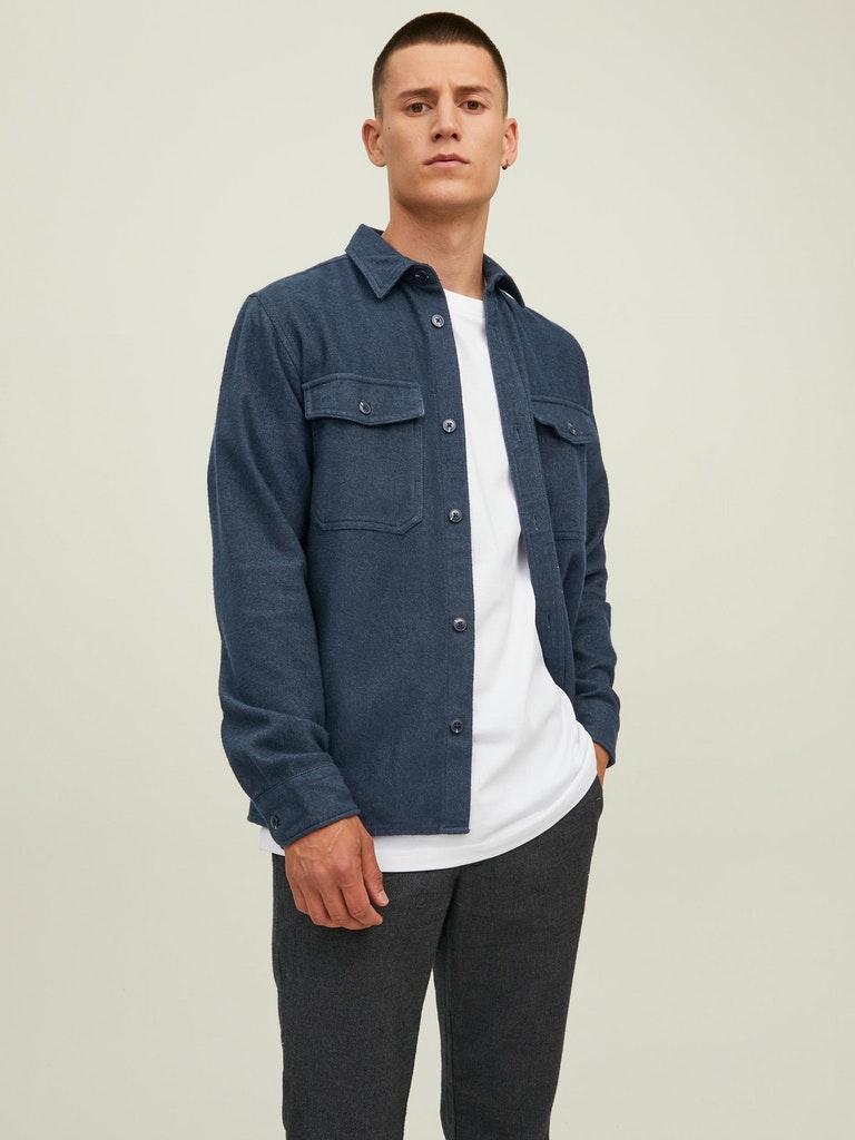 Jack & Jones Herren hemd JPRMARK TWILL OVERSHIRT L/S SN