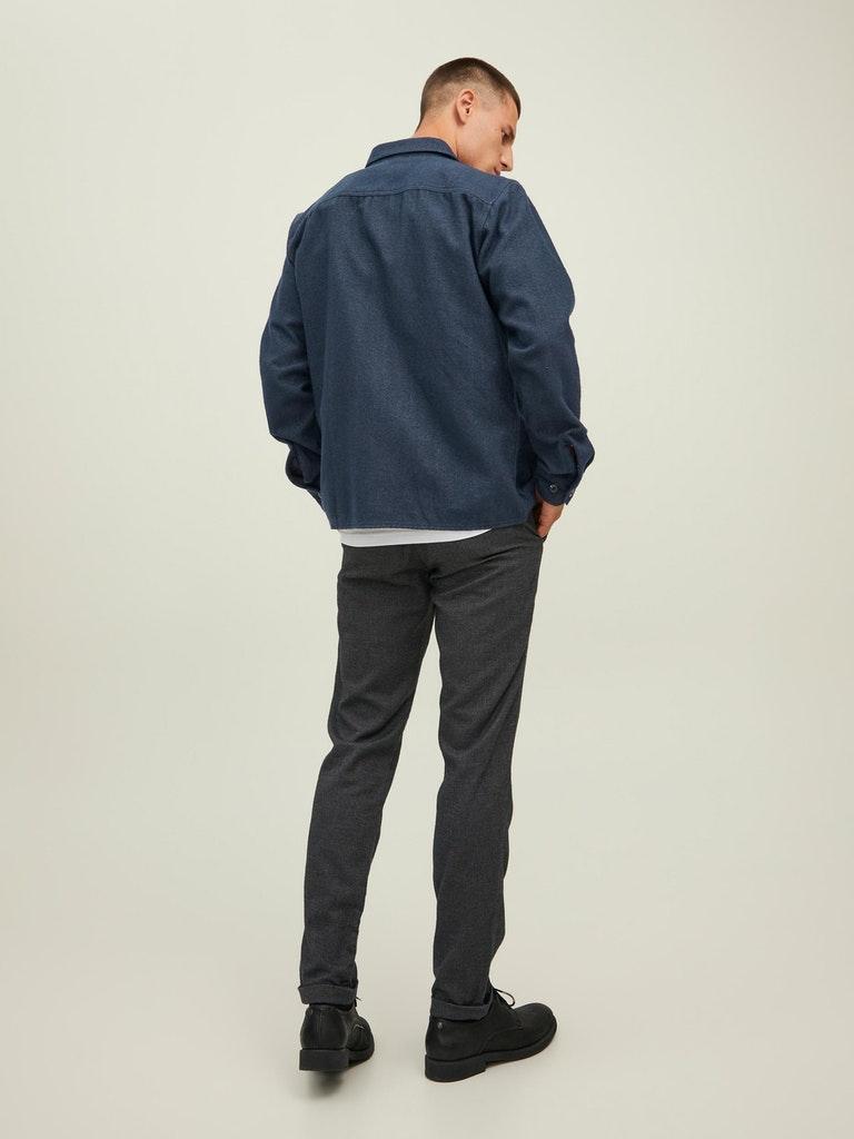Jack & Jones Herren hemd JPRMARK TWILL OVERSHIRT L/S SN