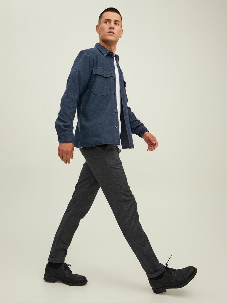 Jack & Jones Herren hemd JPRMARK TWILL OVERSHIRT L/S SN