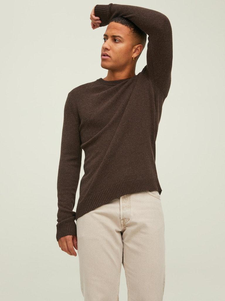 Jack & Jones Herren Pullover JPRCCLAMBSWOOL KNIT CREW NECK LN