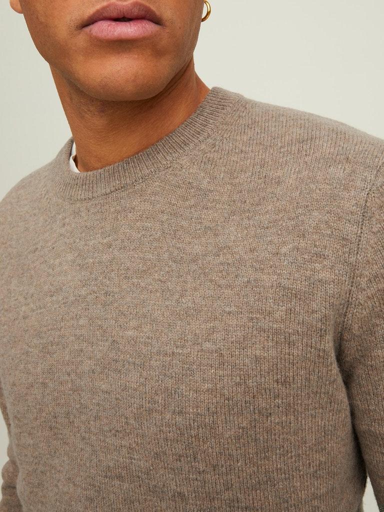 Jack & Jones Herren Pullover JPRCCLAMBSWOOL KNIT CREW NECK LN
