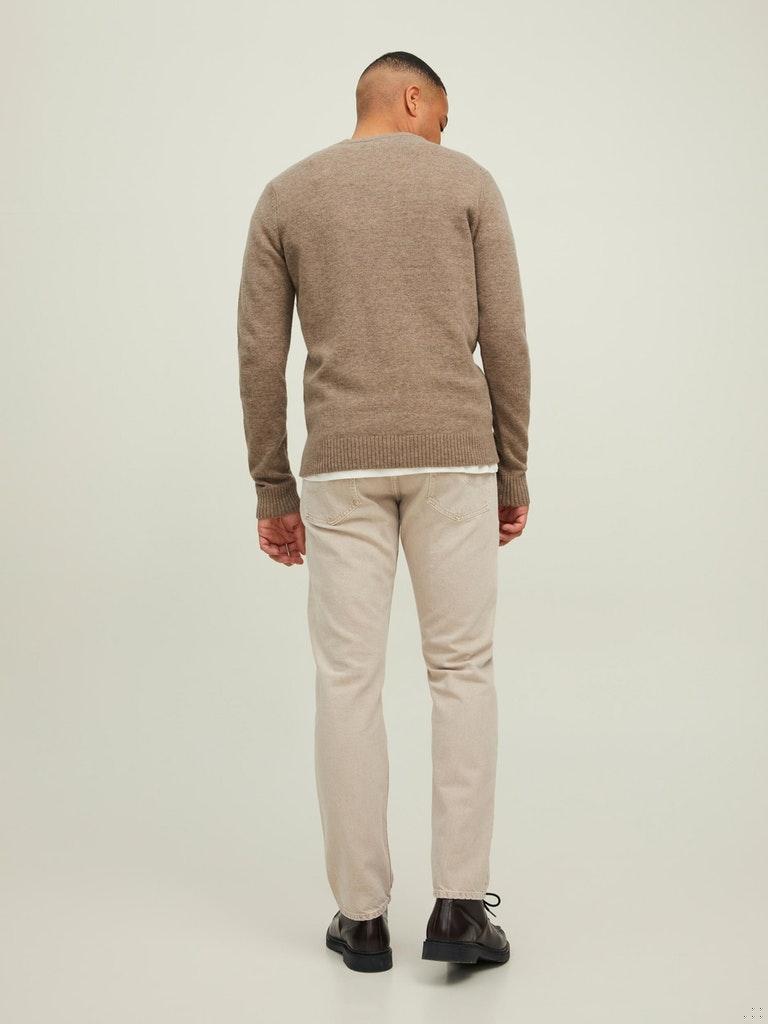 Jack & Jones Herren Pullover JPRCCLAMBSWOOL KNIT CREW NECK LN