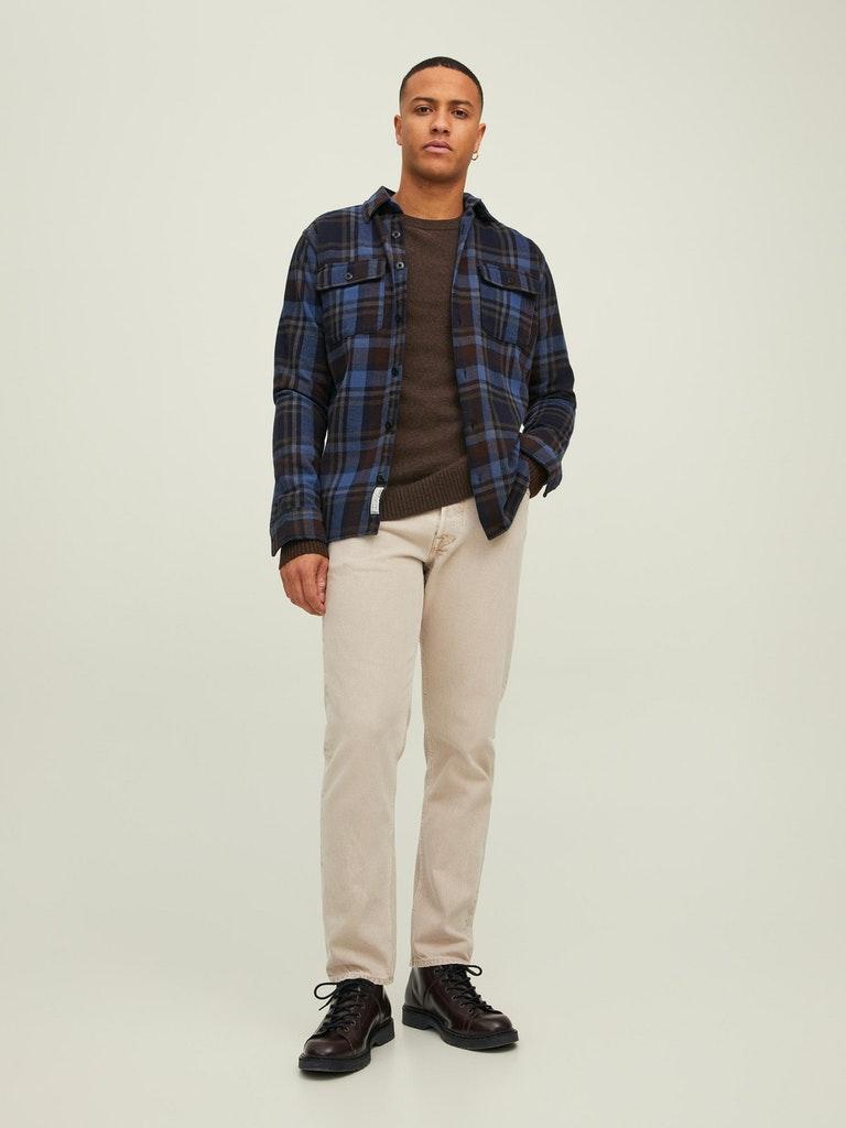 Jack & Jones Herren Pullover JPRCCLAMBSWOOL KNIT CREW NECK LN