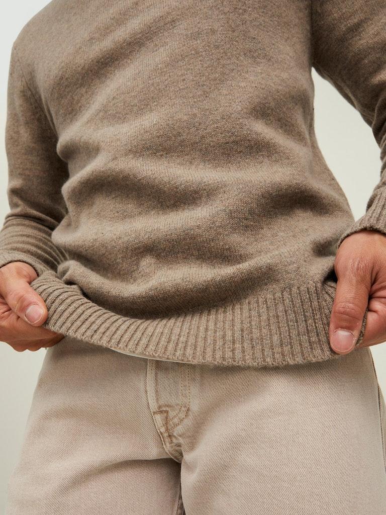 Jack & Jones Herren Pullover JPRCCLAMBSWOOL KNIT CREW NECK LN