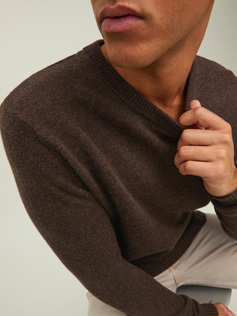 Jack & Jones Herren Pullover JPRCCLAMBSWOOL KNIT CREW NECK LN