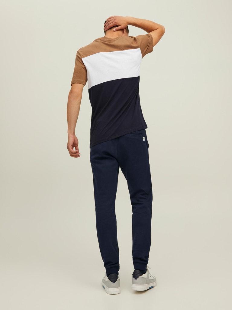 Jack & Jones Herren T-Shirt JJELOGO BLOCKING TEE SS NOOS