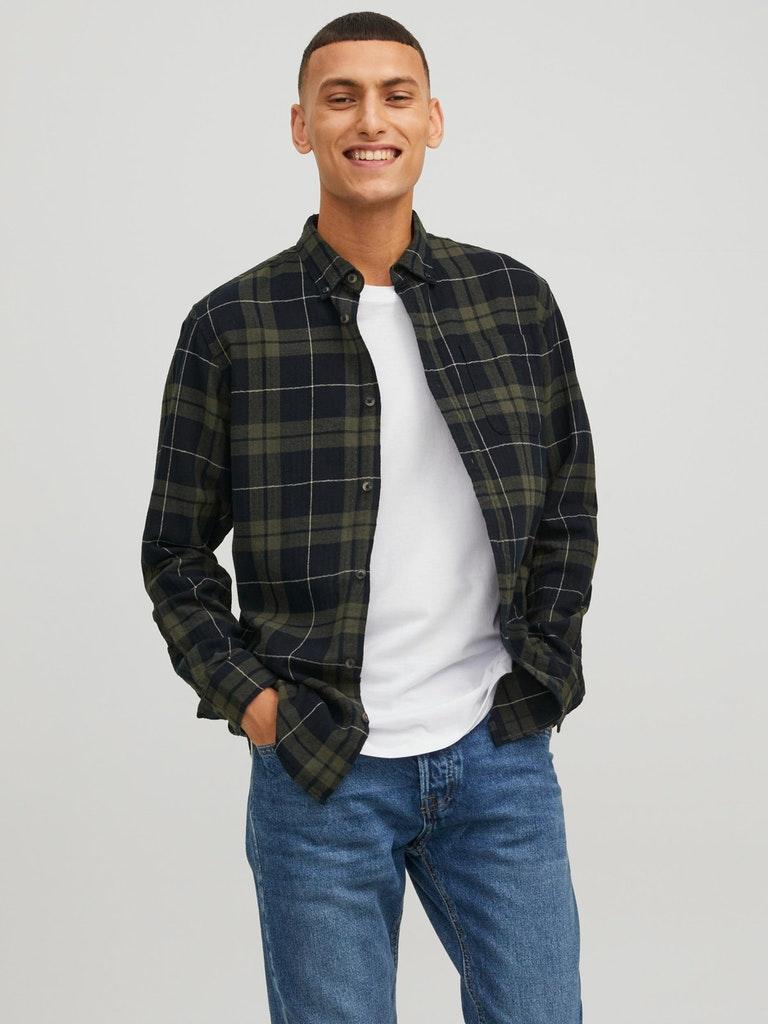 Jack & Jones Herren Hemd JJECLASSIC CHECK SHIRT L/S AU22 SN