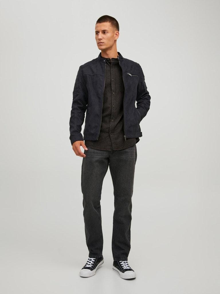 Jack & Jones Herren Hemd JJEBAND MELANGE SHIRT L/S AU22 SN