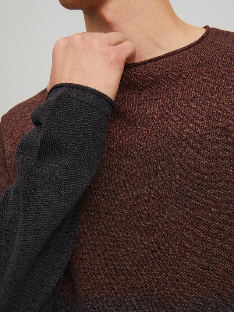 Jack & Jones Herren Pullover JJEHILL KNIT CREW NECK NOOS