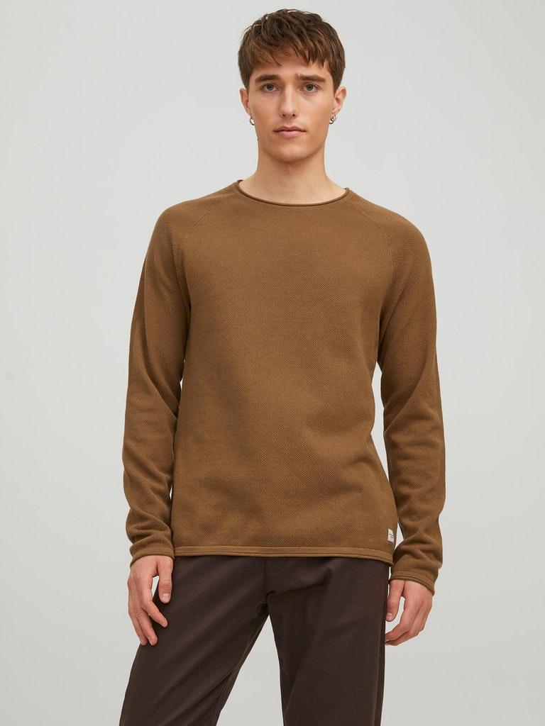 Jack & Jones Herren Pullover JJEHILL KNIT CREW NECK NOOS