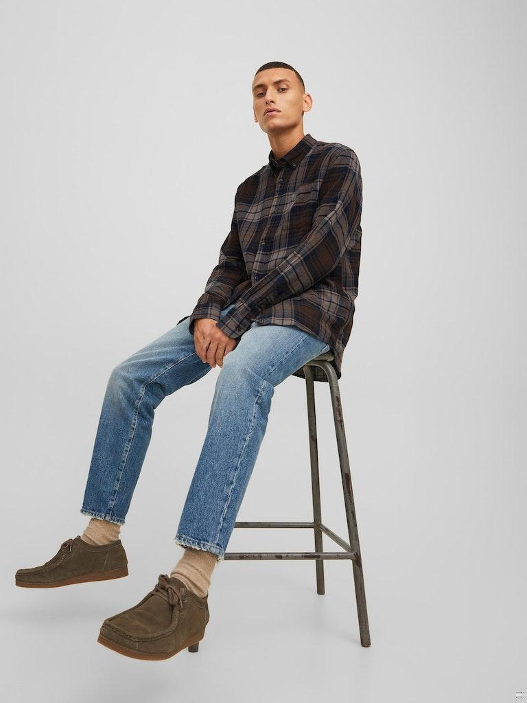 Jack & Jones Herren Hemd JJECLASSIC CHECK SHIRT L/S AU22 SN