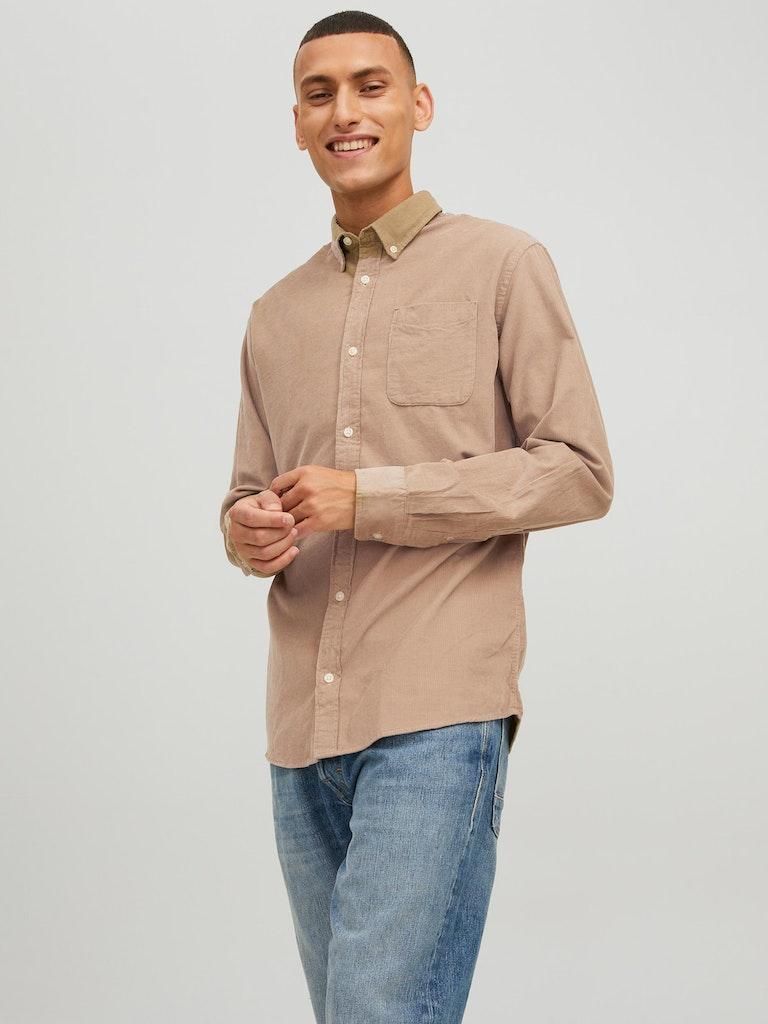 Jack & Jones Herren Hemd JJECLASSIC CORDUROY SHIRT L/S SN