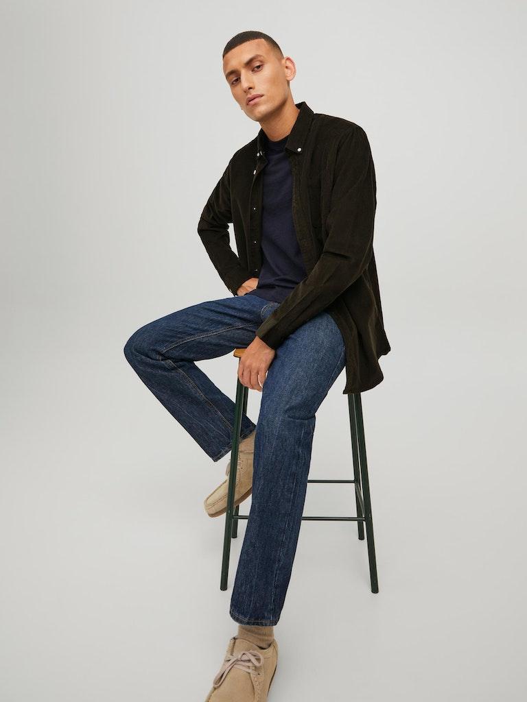Jack & Jones Herren Hemd JJECLASSIC CORDUROY SHIRT L/S SN