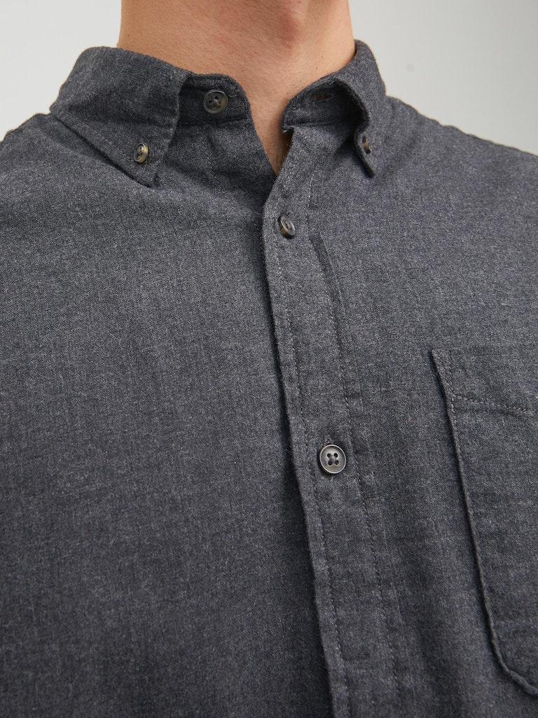 Jack & Jones Herren Hemd JJECLASSIC MELANGE SHIRT L/S AU22 SN