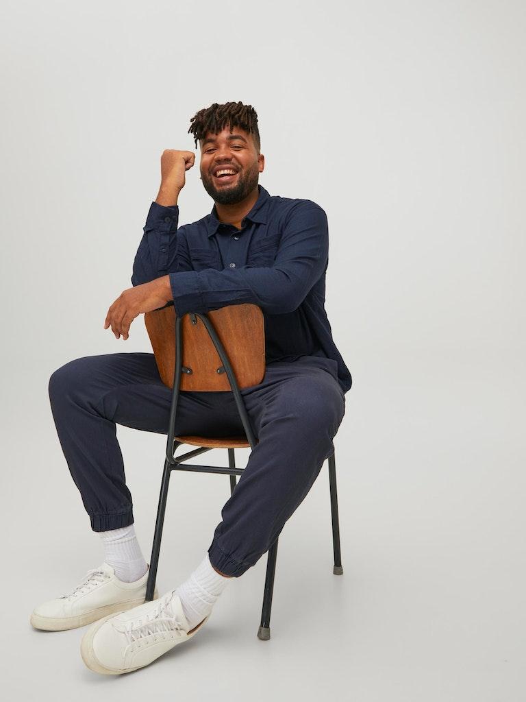 Jack & Jones Herren Hose JPSTGORDON JJDAVE AKM NAVY PS