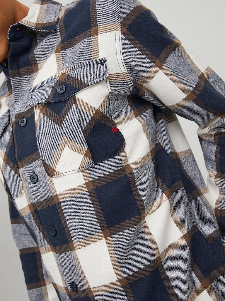 Jack & Jones Herren Hemd RDDROYAL CHECK OVERSHIRT L/S SN