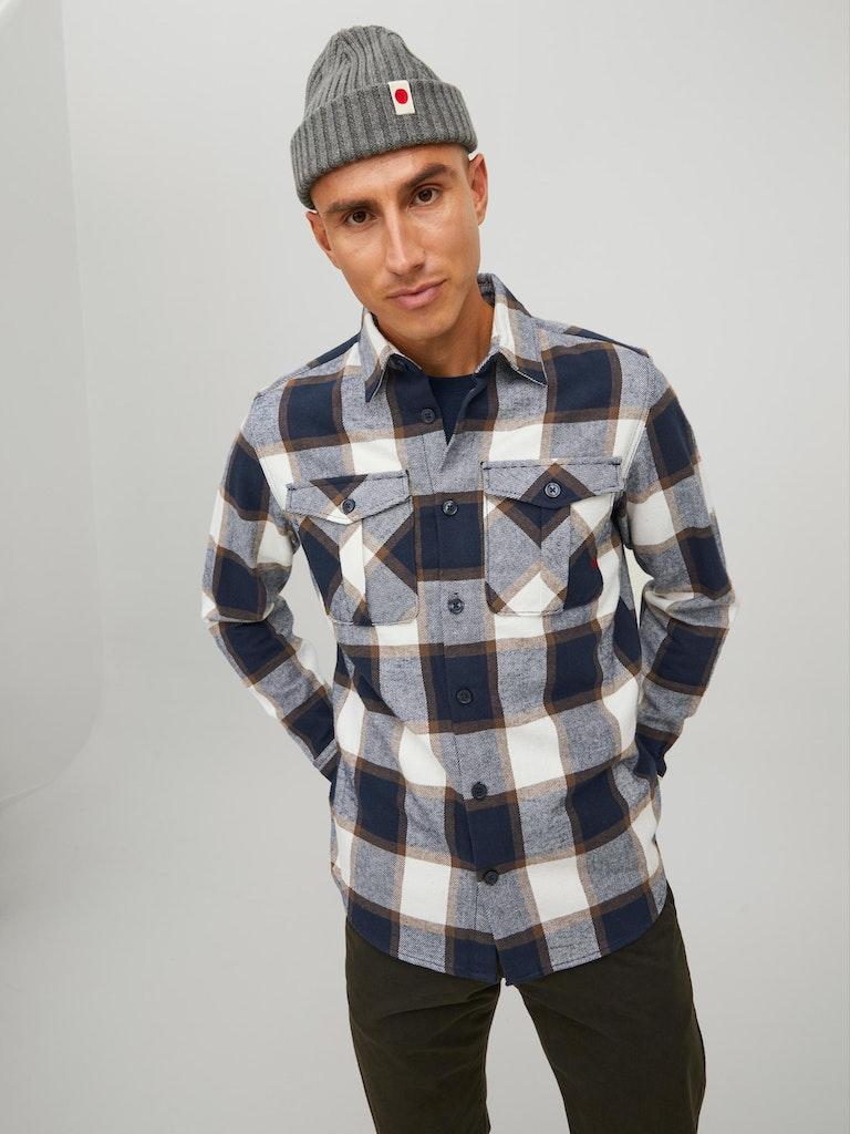 Jack & Jones Herren Hemd RDDROYAL CHECK OVERSHIRT L/S SN