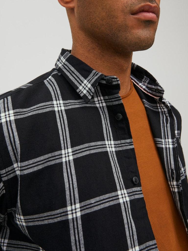 Jack & Jones Herren Hemd JJEGINGHAM TWILL SHIRT L/S NOOS
