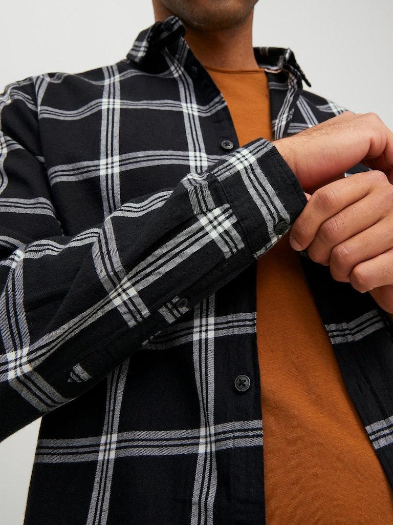 Jack & Jones Herren Hemd JJEGINGHAM TWILL SHIRT L/S NOOS