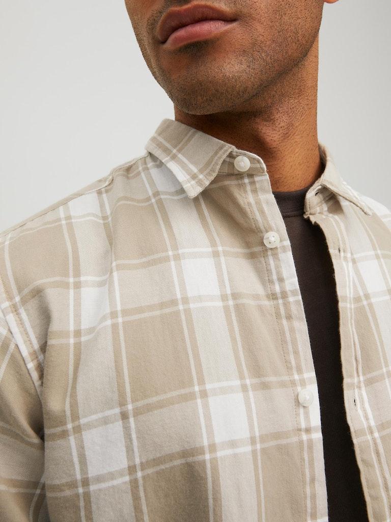 Jack & Jones Herren Hemd JJEGINGHAM TWILL SHIRT L/S NOOS