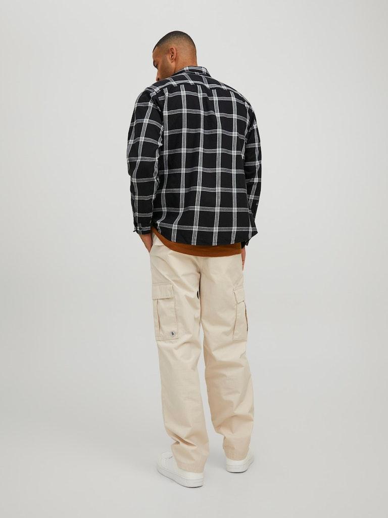Jack & Jones Herren Hemd JJEGINGHAM TWILL SHIRT L/S NOOS