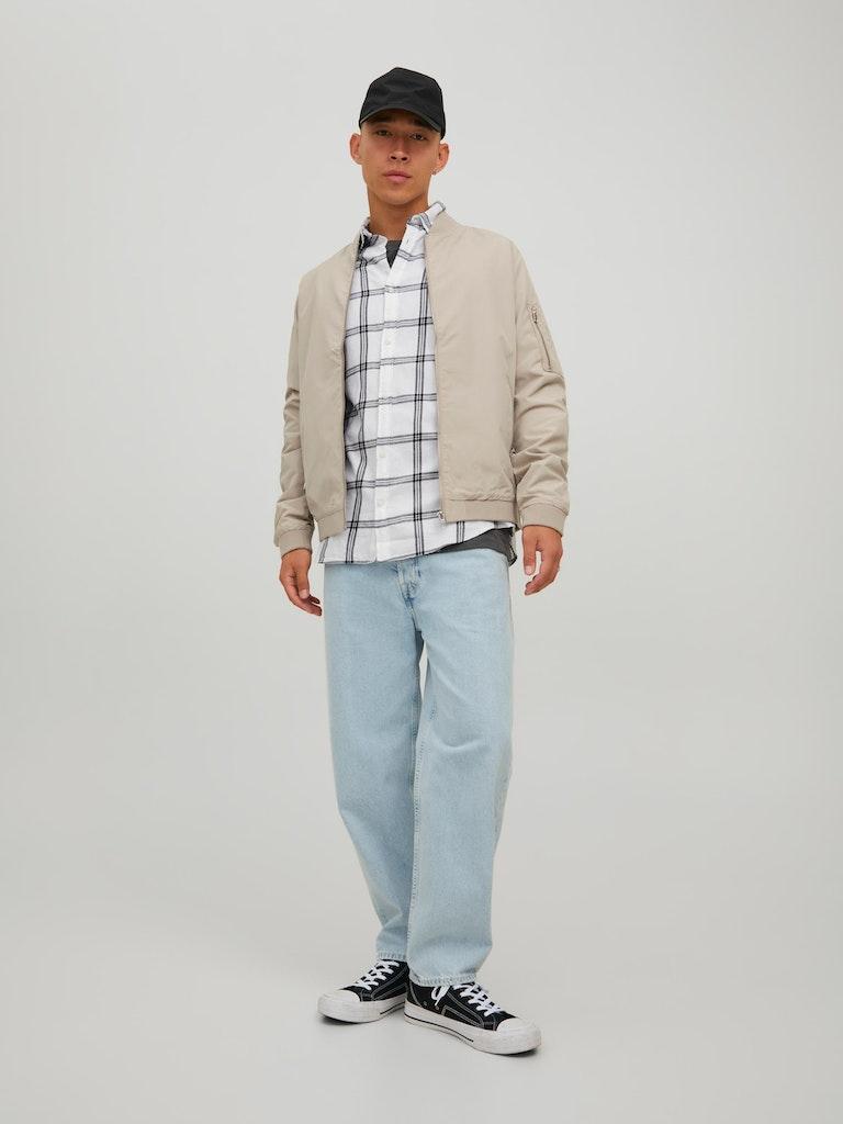 Jack & Jones Herren Hemd JJEGINGHAM TWILL SHIRT L/S NOOS