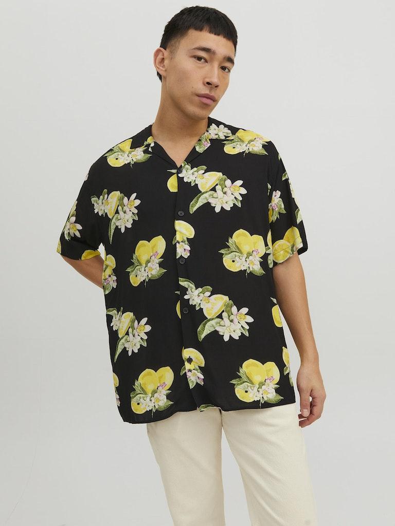 Jack & Jones Herren Hemd JORLUKE FLORES RESORT SHIRT SS SN