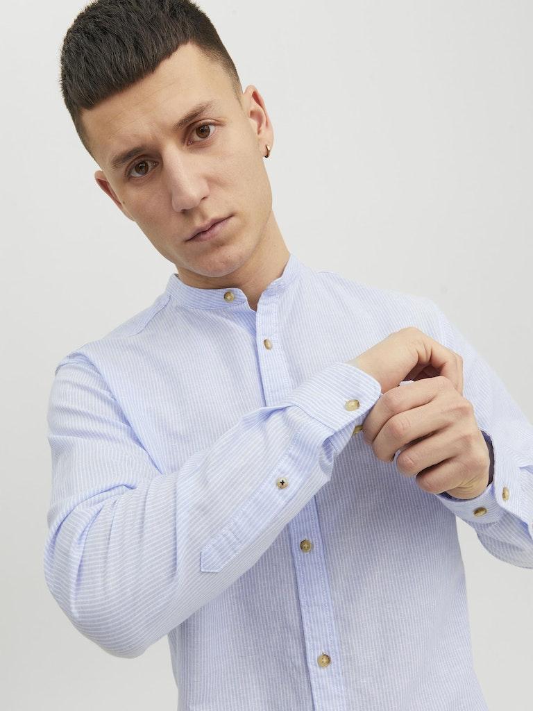 Jack & Jones Herren Hemd JJESUMMER BAND SHIRT L/S S22 NOOS