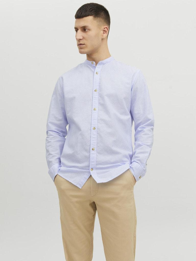 Jack & Jones Herren Hemd JJESUMMER BAND SHIRT L/S S22 NOOS