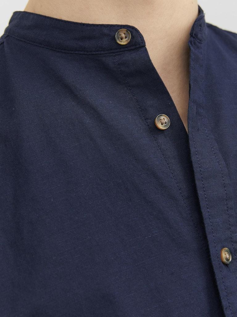 Jack & Jones Herren Hemd JJESUMMER BAND SHIRT L/S S22 NOOS