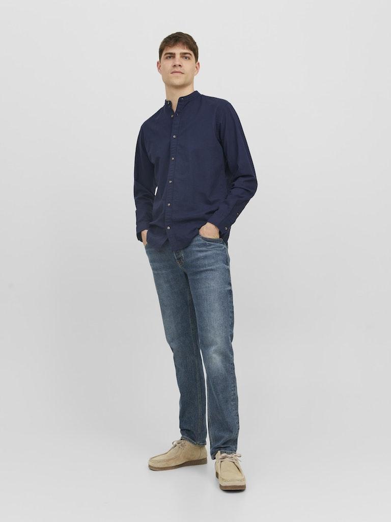 Jack & Jones Herren Hemd JJESUMMER BAND SHIRT L/S S22 NOOS